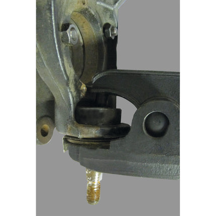 close up image of the tool removing a ball joint.