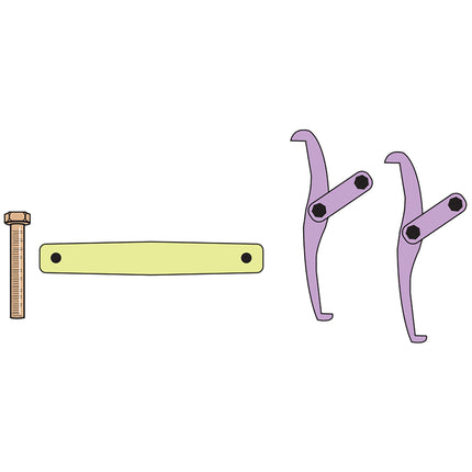 08310000 - Mechanical Reversible 2 Leg Puller 0-200mm