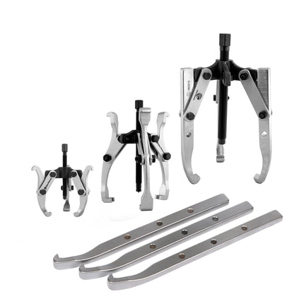 08420000 puller set - showing  3 assembled pullers and 3 extra legs