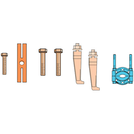 09300500 - Mechanical Thin Jaw Puller & Separator Kit 75mm