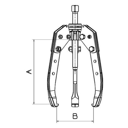 13105000 - Self Centering 2/3 Leg Puller 0-450mm