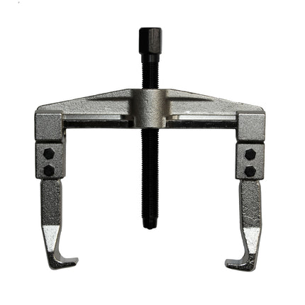 A two-legged mechanical puller with reversible jaws, set up for external pulling part number 13115000