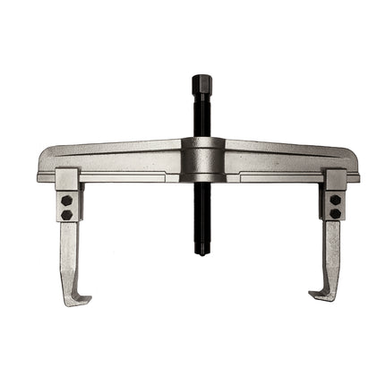 A mechanical two leg puller with reversible jaws, set up for external pulling. part no 13140000