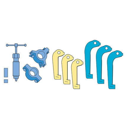 15500300 - Hydraulic 2/3 Leg Puller Kit  75-150mm