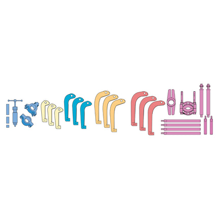 15405300 - Hydraulic Combination 2 Leg Puller Kit 50-150mm