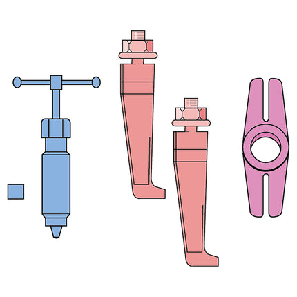 18610000 - Hydraulic Thin Jaw 2 Leg Puller 50-150mm