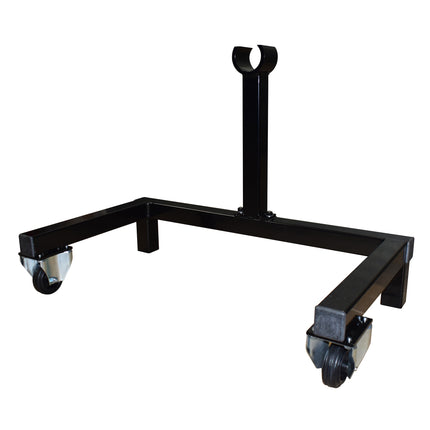 black trolley with wheels to carry the hgv hub puller