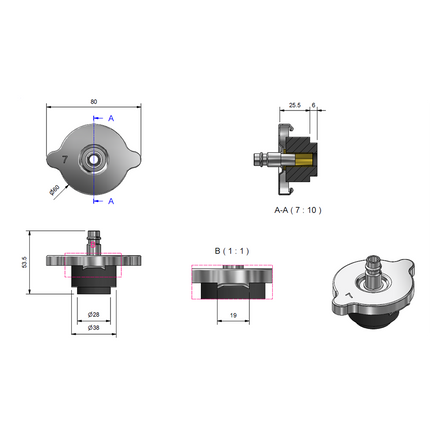 33141700 - HGV Cooling System Cap 7 - Mercedes / Deutz