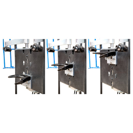 Bracket Position options for the heavy duty spring compressor side profile