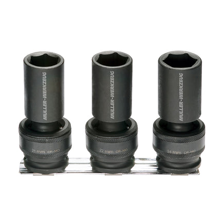 66058400 - Impact Socket Set with Swivel Ball Joints 1/2"SD