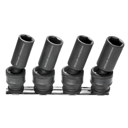 66059100 - Impact Socket Set with Swivel Ball Joints 1/2" SD