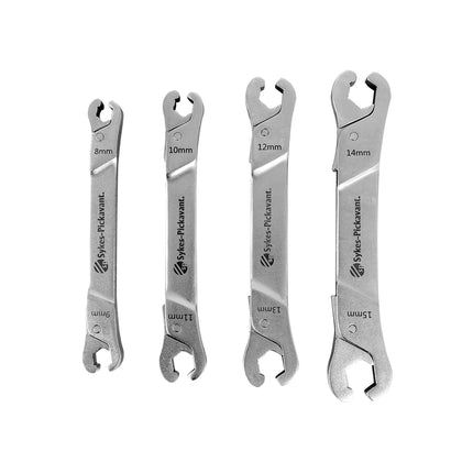 68100000 - 4 Pc Ratcheting Line Wrench Set 8-15mm (5/16" - 19/32")