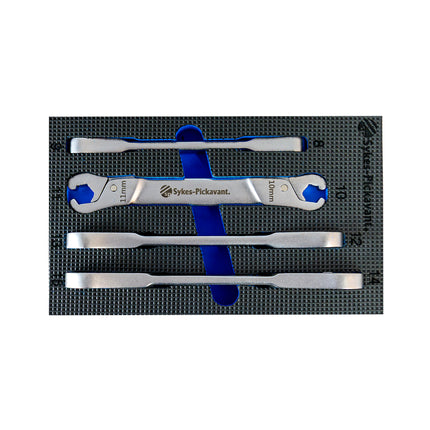 68100000 - 4 Pc Ratcheting Line Wrench Set 8-15mm (5/16" - 19/32")