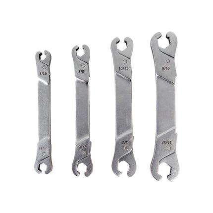 68100000 - 4 Pc Ratcheting Line Wrench Set 8-15mm (5/16" - 19/32")