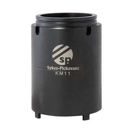 A black metal extension tube with the Sykes-Pickavant KM11 logo on it.