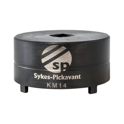 black KM14 locknut socket with sykes pickavant branding