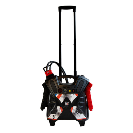 speedline6200 booster pack with trolley handle extended.