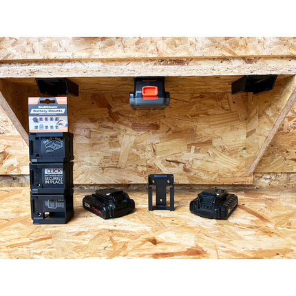 90804800 Battery Mounts (Pair) - Stanley Fat Max, Black & Decker & Porter Cable 18v