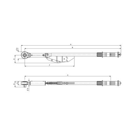 80240000 - Motorq Torque Wrench - Split - 3/4 Sq  Drive 200-800Nm