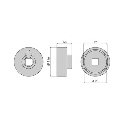 GO1337 - Hub Nut Socket - BPW