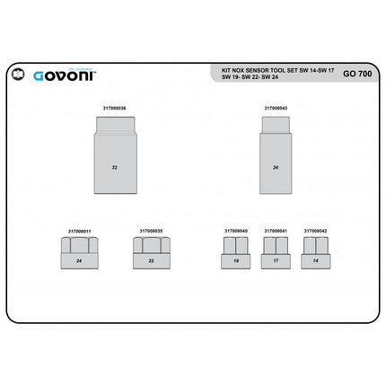 GO700 - Sockets for NOX and Particulate Sensors