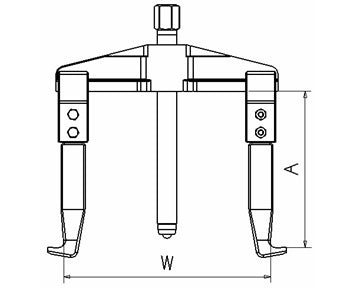 1300 puller dimension diagram for internal pulling