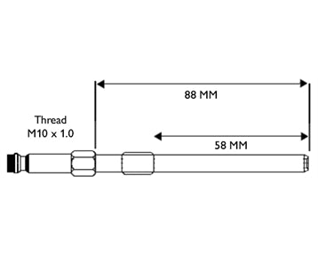 3142687V2 - Glowplug Adaptor - M10 x 1.0 VAG, GM, Chrysler, Mercedes-Benz, Porsche & Saab