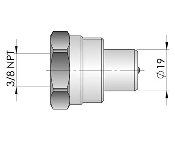 GO1070 - Hydraulic Cylinder - Aluminium 32 Tonne